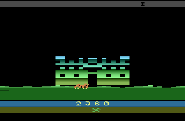 Krull Atari 2600 Screenshot: Arrived at the Fortress of the Beast!