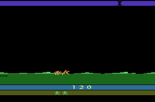 Krull Atari 2600 Screenshot: Riding to the next destination...