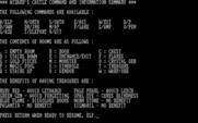 Wizard's Castle, The for IBM PC/Compatibles - Summary of commands.