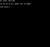 Wizard's Castle, The for Exidy Sorcerer - Choose a character...