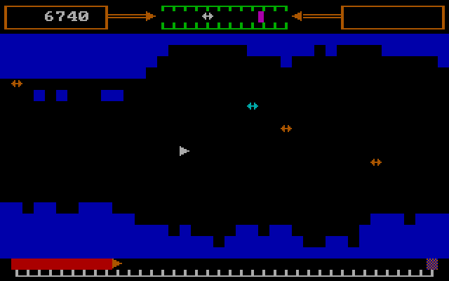Attack On Altair IBM PC/Compatibles Screenshot: Sometimes many enemies attack at once.