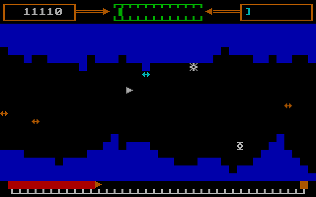 Attack On Altair IBM PC/Compatibles Screenshot: Some passageways are narrower than others.