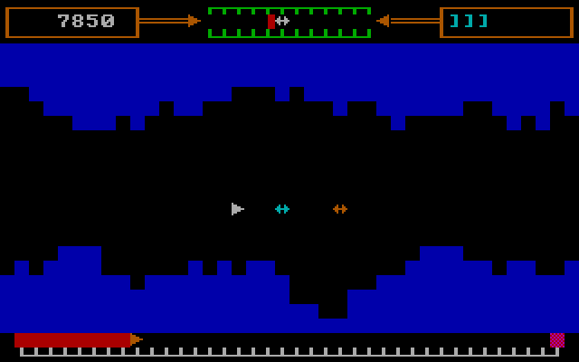 Attack On Altair IBM PC/Compatibles Screenshot: Watch out, don't get hit!