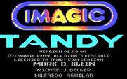Touchdown Football for IBM PC/Compatibles - Company logos / credits (Tandy 1000 version).
