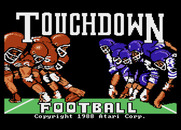 Touchdown Football for Atari 7800 - Title screen.