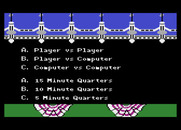 Touchdown Football for Atari 8-bit - Choose some game options...