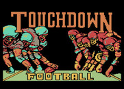 Touchdown Football for Atari 8-bit - Title screen.
