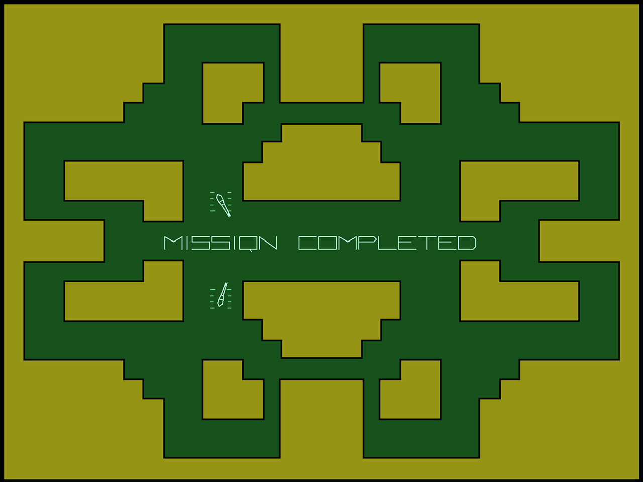 Armor Attack Arcade Screenshot: Game over.