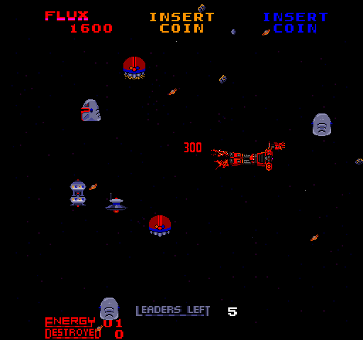 Star Guards Arcade Screenshot: Varied enemies attack!