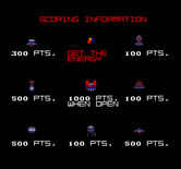 Star Guards for Arcade - Attract mode; scoring information.