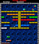 Tournament Arkanoid for Arcade - The green capsule allows you to catch the ball.