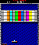 Tournament Arkanoid for Arcade - Start of round 1.