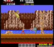 Rygar for Arcade - A stack of monsters to get past...