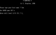 Survival Adventure for IBM PC/Compatibles - Starting a new game.