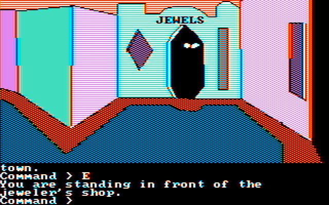 Tracer Sanction, The IBM PC/Compatibles Screenshot: A jewelry store...