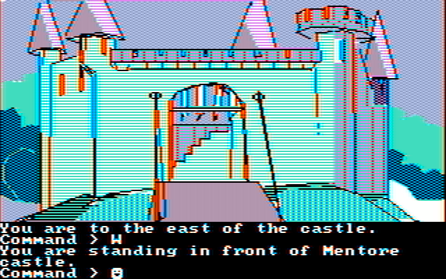Tracer Sanction, The IBM PC/Compatibles Screenshot: A castle entrance.