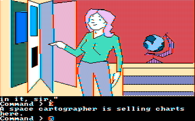 Tracer Sanction, The IBM PC/Compatibles Screenshot: Purchasing a chart is recommended.