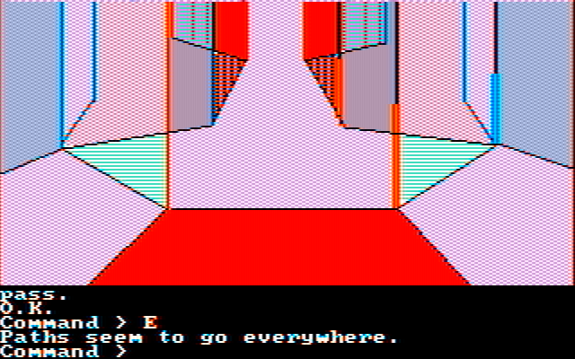 Tracer Sanction, The IBM PC/Compatibles Screenshot: It's easy to get lost here!