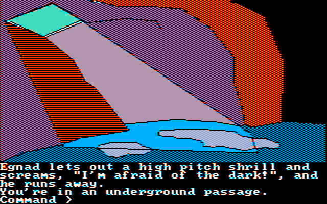 Tracer Sanction, The IBM PC/Compatibles Screenshot: Hey, my robot ran away!