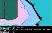 Tracer Sanction, The for IBM PC/Compatibles - Not much here but a castle moat.
