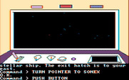 Tracer Sanction, The for IBM PC/Compatibles - The ships cockpit, flying through space...