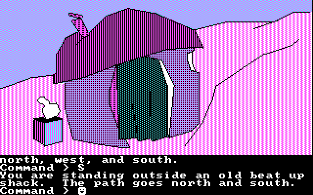 Tracer Sanction, The IBM PC/Compatibles Screenshot: An interesting hut is here...