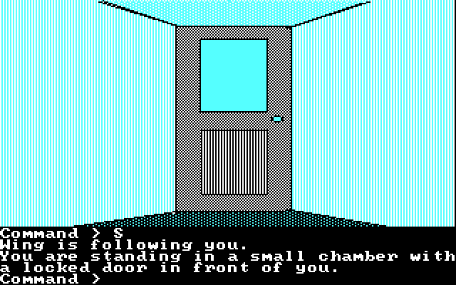 Tracer Sanction, The IBM PC/Compatibles Screenshot: Should I open this door?