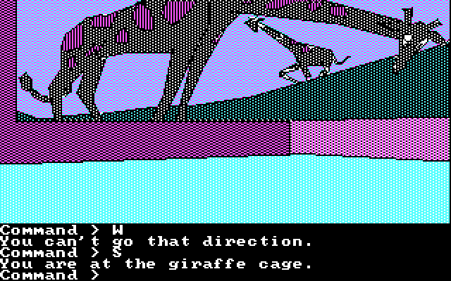 Tracer Sanction, The IBM PC/Compatibles Screenshot: All kinds of animals can be found here.