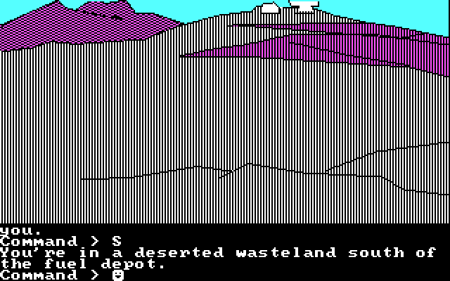Tracer Sanction, The IBM PC/Compatibles Screenshot: A deserted wasteland.