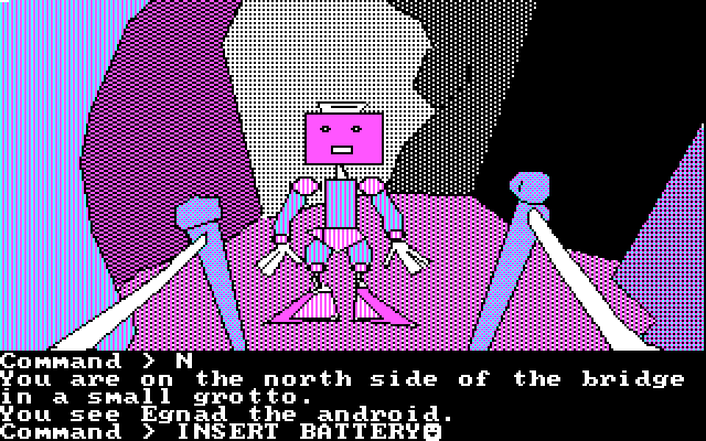Tracer Sanction, The IBM PC/Compatibles Screenshot: Found Egnad the android!