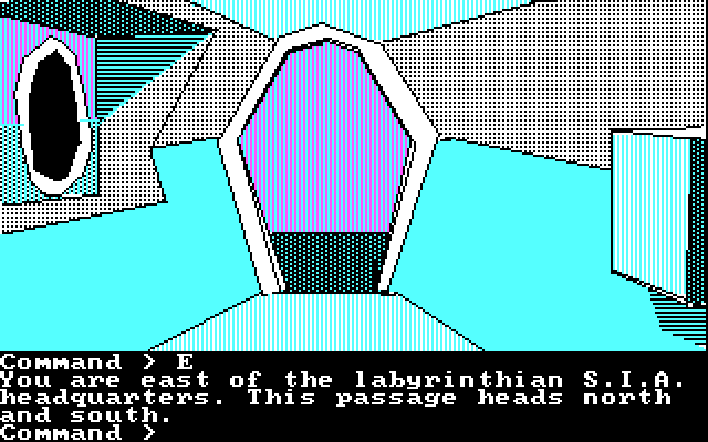 Tracer Sanction, The IBM PC/Compatibles Screenshot: This place is rather labyrinthian.