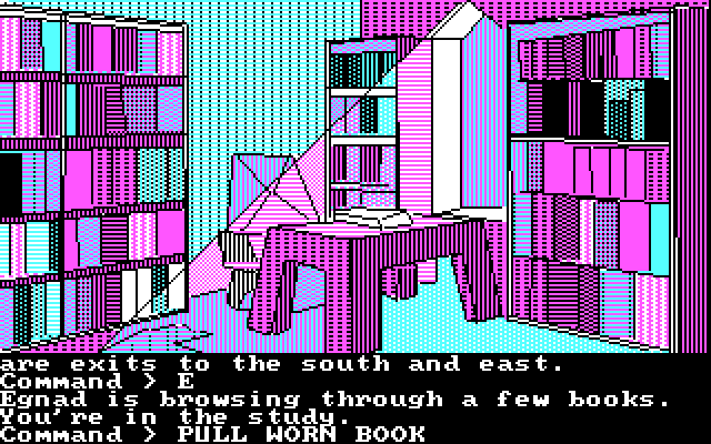 Tracer Sanction, The IBM PC/Compatibles Screenshot: Any suspicious looking books here?