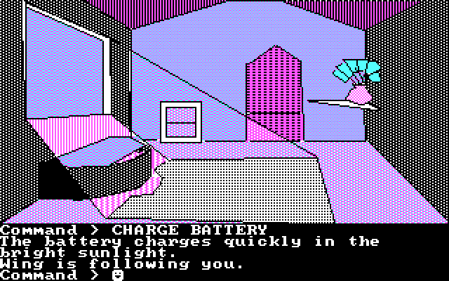 Tracer Sanction, The IBM PC/Compatibles Screenshot: A sunny looking room.