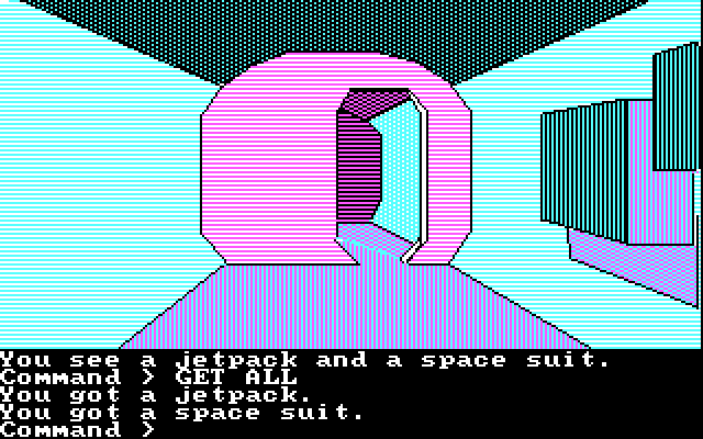 Tracer Sanction, The IBM PC/Compatibles Screenshot: The storage room.