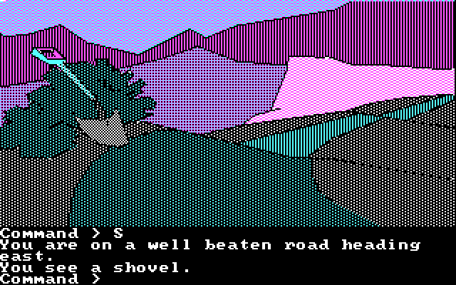 Tracer Sanction, The IBM PC/Compatibles Screenshot: I found a shovel.