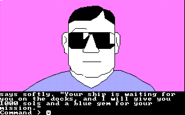 Tracer Sanction, The IBM PC/Compatibles Screenshot: Ready to begin your mission?