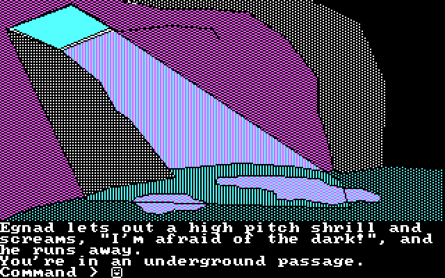Tracer Sanction, The IBM PC/Compatibles Screenshot: Hey, my robot ran away!