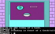 Tracer Sanction, The for IBM PC/Compatibles - Standing in front of a Creditall machine.