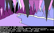 Tracer Sanction, The for IBM PC/Compatibles - Inside a cave.