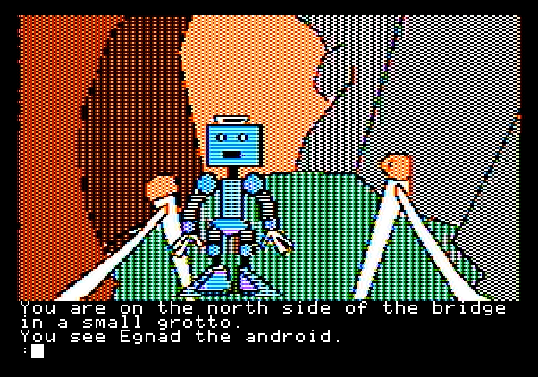 Tracer Sanction, The Apple II Screenshot: I found an android!