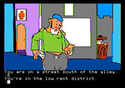 Tracer Sanction, The for Apple II - A suspect part of town.