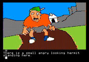 Tracer Sanction, The for Apple II - Whoah, this is one angry looking hermit!