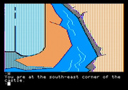 Tracer Sanction, The for Apple II - Not much here but this moat...