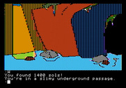 Tracer Sanction, The for Apple II - Found some money in this slimy passageway....