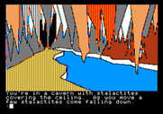 Tracer Sanction, The for Apple II - Entering a cavern...