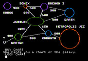 Tracer Sanction, The for Apple II - Here is what the chart looks like.
