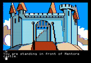 Tracer Sanction, The for Apple II - The entrance of a castle.