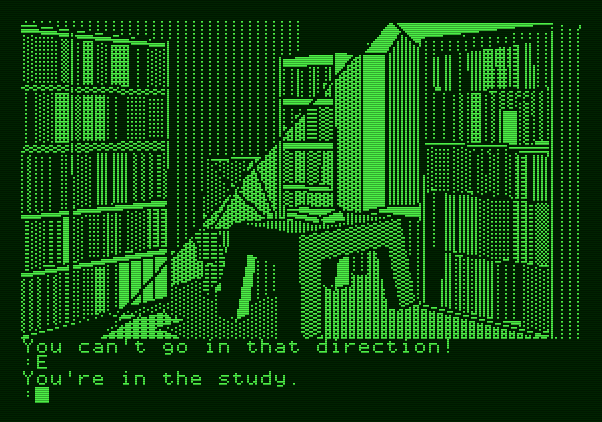 The Tracer Sanction Apple II Screenshot: A study...are any of these books interesting?