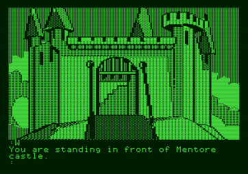 The Tracer Sanction for Apple II - Entrance to a castle...