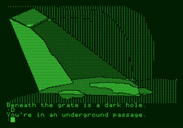 The Tracer Sanction for Apple II - An underground passage...